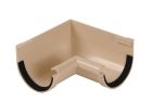 ANGLE DE GOUTTIERE INTERIEUR A JOINT POUR LG16 SABLE    - UAI16S