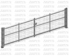 PORTAIL 6M GRILLAGE PIVOTANT SUR PLATINES
