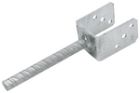 PIED POTEAU FORME U  91 x 60 x 100 mm Acier - P/10