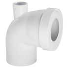 PIPE RIGIDE COURTE COUDEE MALE D100MM+PIQUAGE FEMELLE D40MM