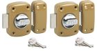 PAIRE VERROU CAPITAL BOUTON ET CYLINDRE 45 MM A GOUPILLES HG VERNI 6 CLES