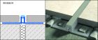 PROFILE DE CARRELAGE BI-5 1004 JOINT DE FRACTIONNEMENT HT: 10MM POSE COLLEE 250CM 5MM - DURAFLEX BI