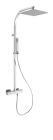 colonne de douche soft carree thermostatique nf chrome