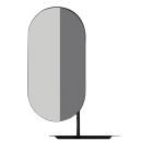 Miroir ovale avec tablette