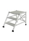 Marchepied aluminium simple PODIUM 3 marches - haut. 2,74m - Podium