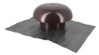 CHAPEAU VENTILATION MARRON AVEC COLLERETTE ETACHEITE  50X40 DIAMETRE 160M     - CDT16M