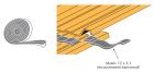 Blister de 2 rouleaux de 15ml de cordon Mastic Butyl 12x3mm, pour le revouvrement transversal de bacs acier