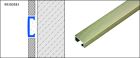 PROFILE DE CARRELAGE DURALIS DLA 63150SF LISTEL ALU TITANE BROSSE 250CM 15MM - DURALIS DLA