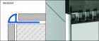 PROFILE DE CARRELAGE RO 870 1/4 ROND FERME INOX 250CM 8MM - DURONDELL RO