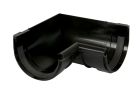 ANGLE DE GOUTTIERE INTERIEUR A JOINT POUR PROFILE LG25  NOIR     - AI25N