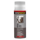 Peinture acrylique metal , bois , plastiques classique brillant chrome argent - aérosol de 0,4L
