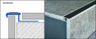 PROFILE DE CARRELAGE DIAMONDTEP  DISTAE9107 NEZ DE MARCHE ALU-PVC ANTHRACITE 250CM 9MM - DIAMONDSTEP DISTAE