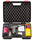 Chalumeau professionnel 'Vulcane Express' lance pour brasage tube cuivre Ø 35 mm + tuyau réf. 4770 pour climatisation + 1 cartouche de gaz MAP//ProTM + piezo de rechange