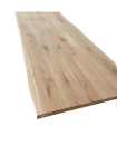 Plateau de Table Prolam Chêne Rustique Bord Naturel - Long. 2500 mm x larg. 1000 mm x ep. 40 mm