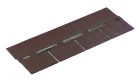 Bandes de 4 jupes BARDOLINE PRO - 1,00 m x 0,34 m -  Epaisseur 3,40 mm - brun flammé