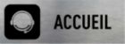 SIGNALETIQUE ACCUEIL 210 MM X 75MM PLAQUE ALU