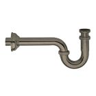 siphon de lavabo forme s 1'1/4 metal brosse