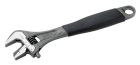 Clé à molette à écrou central 33 mm ERGO™ à mâchoire réversible avec manche en caoutchouc et finition phosphatée, 257 mm