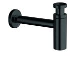 siphon lavabo droit luxe laiton design 35 cm chrome noir brosse