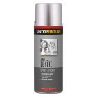 Peinture acrylique metal , bois , plastiques classique brillant argent - aérosol de 0,4L
