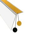 REPERAGE DES CONTREMARCHES 4 EN 1 A VISSER - L. 3000mm - CONTREMARCHE ET ANTIDERAPANT