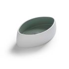 VIS 62X33 LAVABO A POSER BI-COLORE LAGO/BLANC