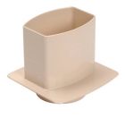 PIED DE CHUTE UNIVERSEL POUR TUBE DE DESCENTE OVATION 105X76 SABLE   - PCU107S