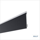 Bardage PVC - Isocel Premium+ anthracite - long. 4m x larg. 16,6cm