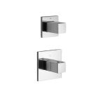 FACADE THERMOSTAIQUE QUADRI PLAQUE LAITON 2 SORTIES