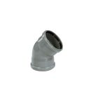 Coude PVC assainissement à joint 45° femelle/femelle Ø250 - COUDE FF 45° D 250 GRIS JOINT