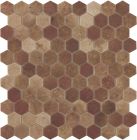 Mosaïque en verre recyclé - 4702 TERRE COTTO HEX 35X35MM