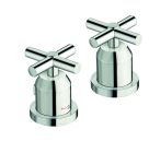 baignoire executive sur gorge 2 sorties chrome
