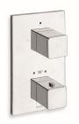 FACADE EXTERNE QUADRI LAITON THERMOSTATIQUE 1 SORTIE CHROME*