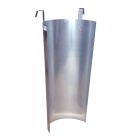 Bouclier de protection métallique pour goulotte