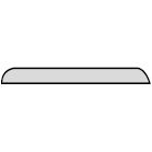 Chant Plat  Chêne - Long. 2400 mm x larg. 40 mm x ep. 5 mm