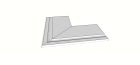 Carrelage en Grés cérame - Zephyr Grey Accessori per piscina e giardino Margelle bord evase arrondi (1/2 rond) angle ext. complet (2 pieces) antiderapant