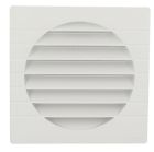 GRILLE EXTERIEURE POUR TUBE  DIAMETRE 160 AVEC ANTI INSECTE BLANC   - GETM16B