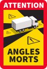 ANGLES MORT CAMION 250X170 MM ADHESIF (SACHET DE 10)