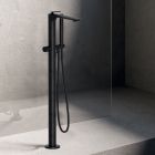 Bain douche mitigeur monocolonne CHROMÉ NOIR BROSSÉ