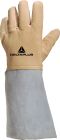 Gants cryogénique fleur caprin hydrofuge jaune paille T10