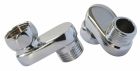 2 Raccords contre-coudé excentré 25mm - M15/21 - Ecrou tournant 15/21