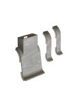 Plinthes - KIT 1 SORTIE PRISE + 2 RACCORDS PLINTHE CHENE BLANC
