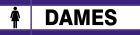 SIGNALISATION EXTERIEURE ET INTERIEURE - TOILETTES DAMES D-SIGN l 180 L 45mm