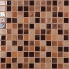 Mosaïque en verre recyclé - 406 LUX CHOCOLATE 25X25MM
