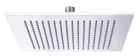 pomme de douche slim laiton carre 30 cm blanc