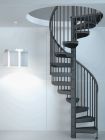 DELTA ESCALIER SPIRALE Ø 140 CM METAL GRIS ANTHRACITE USAGE INTERIEUR