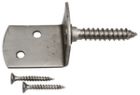 PATTE FIXATION FORME L  28 X 30 X 38 mm INOX - P/4