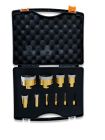 COFFRET 10 TRÉPANS DIAMANTÉS MEULEUSE - Ø 6, 8, 10, 12, 28, 35, 40, 45, 65, 68 mm 