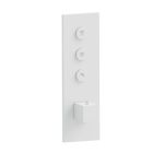 FACADE THERMO TWIST  THERMOSTATIQUE 3 SORTIES QUADRI WHITEMAT