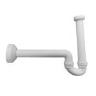 Siphon lavabo blanc